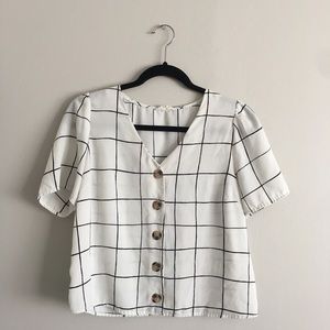 3/$20 ⚡️Black and White Blouse